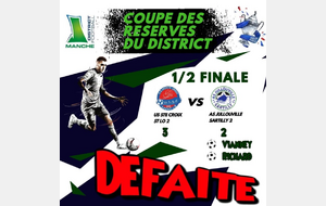 Demi Finale de la Coupe des Réserves du District de la Manche